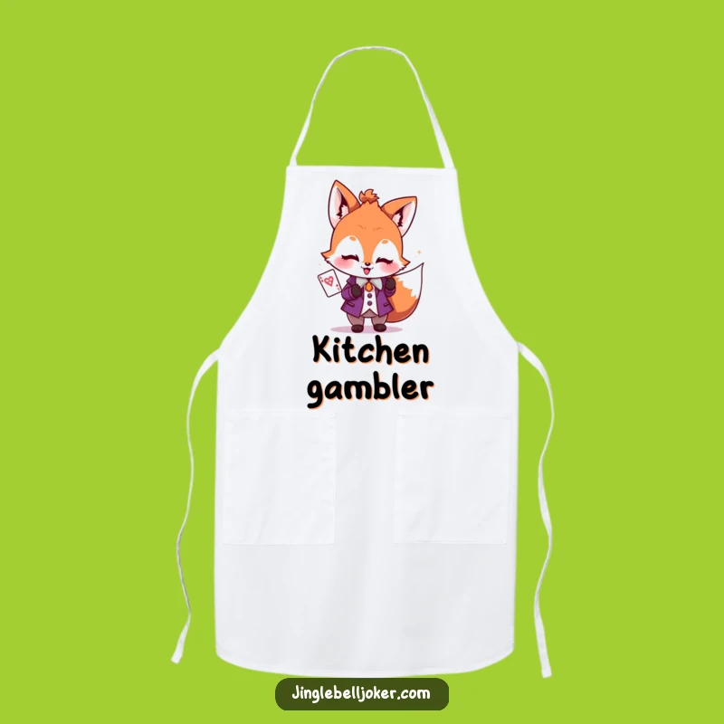 Funny Joker Fox Apron: Play Your Cards Right in the Kitchen