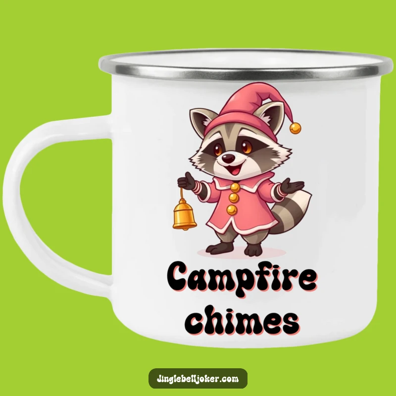 Funny Jester Raccoon Camping Mug: Adventure with a Playful Companion Gift