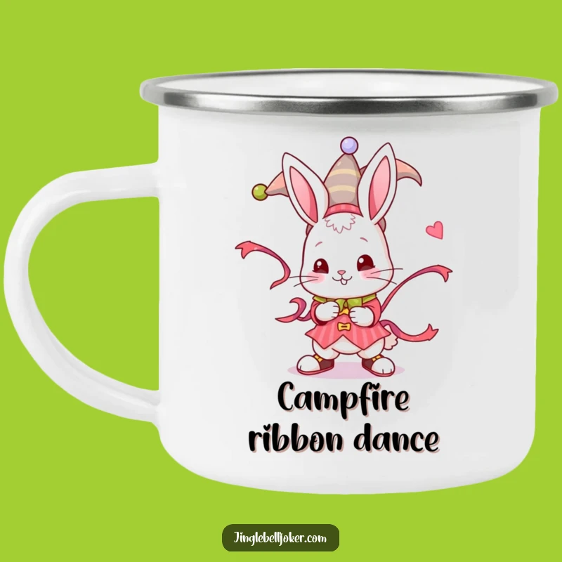 Funny Jester Bunny Camping Mug: Adventure with a Playful Twist Gift