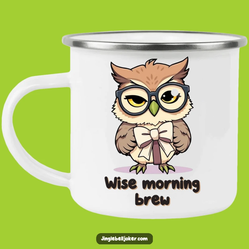 Funny Owl Camp Mug: Hilarious Outdoor Companion for Gift-Giving Adventures