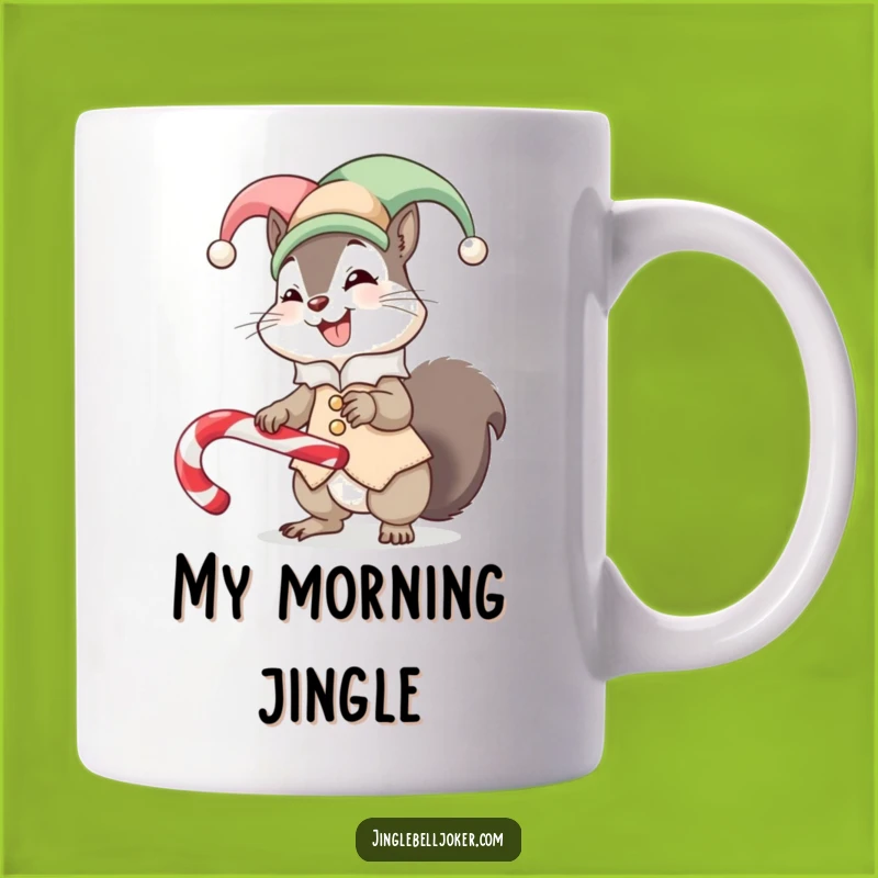 Funny Squirrel Jester Mug A Giggling Treat Balance Perfect Gift