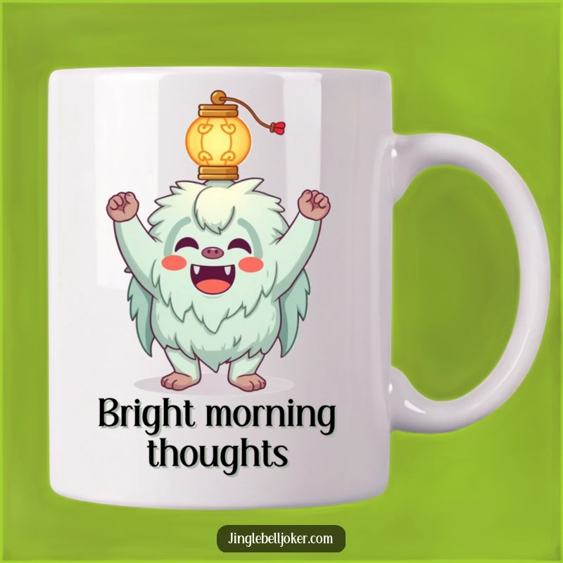 Funny Yeti Mug: Balancing Lantern Joker, Perfect Quirky Funny Gift