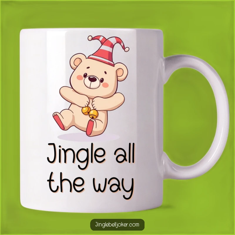 Funny Tripping Bear Jester Mug - Hilarious Holiday Fumble Coffee Cup Gift