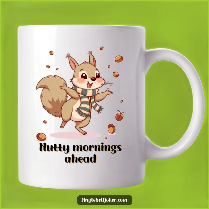 Funny Squirrel Cartwheel Mug: Hilarious Acorn Party Gift for Nature Lovers