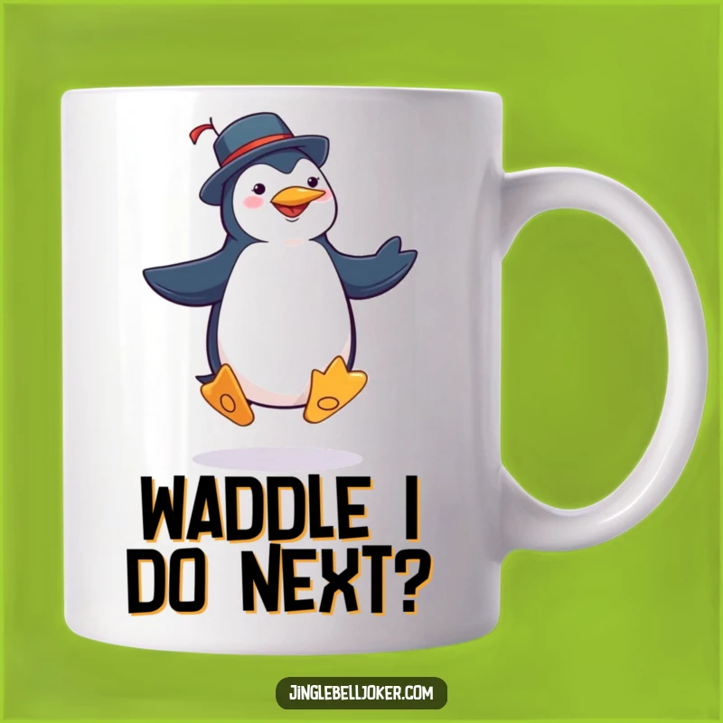 Funny Penguin Joker Mug: Silly Jig Dance Gift for a Laugh