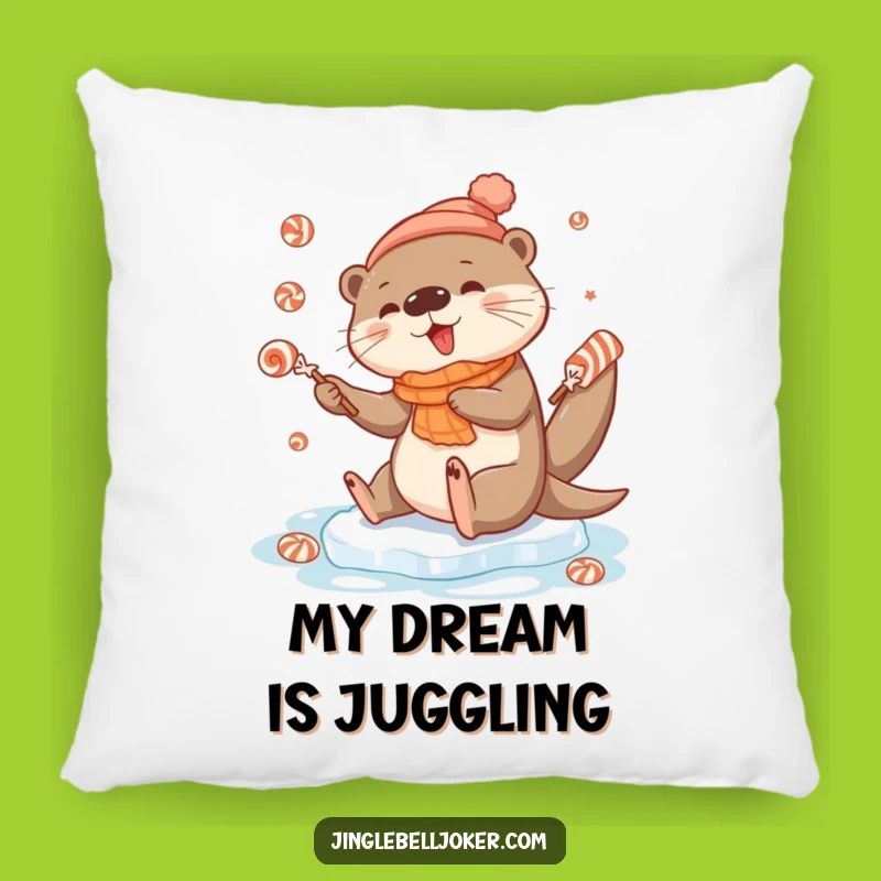 Funny Otter Candy Juggling Pillow: Cute Ice Slip Cushion, Comfy Funny Gift