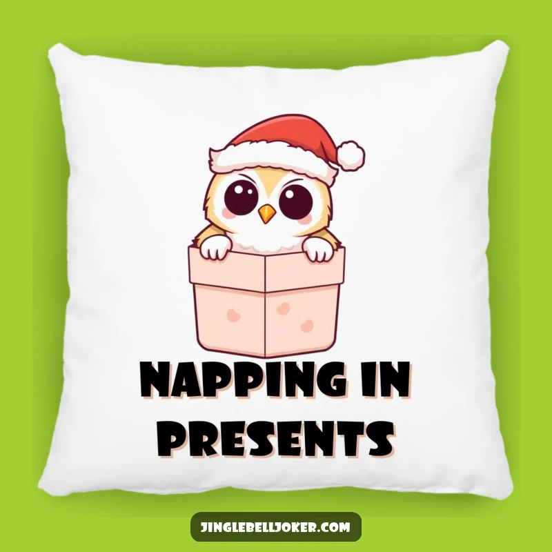 Funny Kawaii Owl Santa Pillow - Cozy Holiday Comfort & Charm