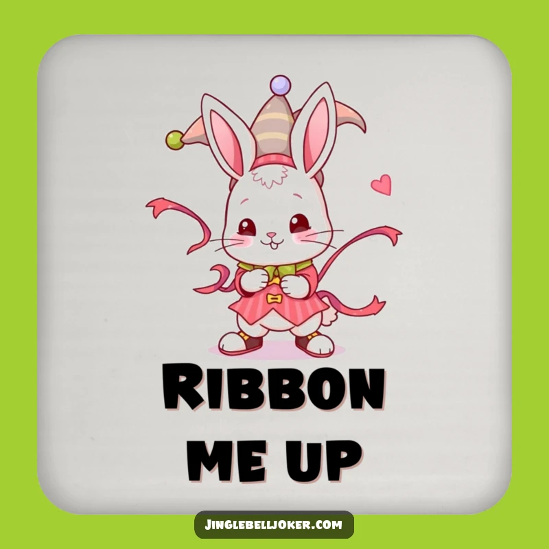 Funny Jester Bunny Coasters: Protect Surfaces with Playful Charm Gift