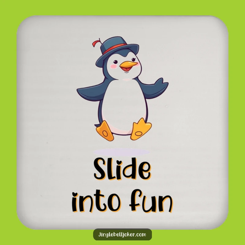 Funny Penguin Joker Coaster: Protect Surfaces with Silly Jig Charm
