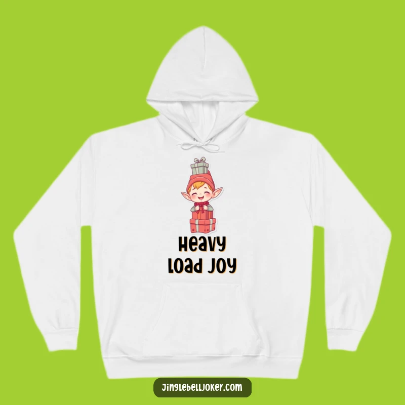 Funny Elf Presents Hoodie: Cozy Giggling Juggler's Funny Stack