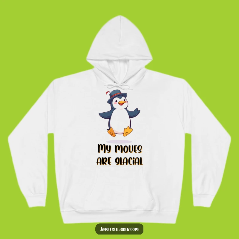 Funny Penguin Joker Hoodie: Cozy Jig Dance for Winter Fun