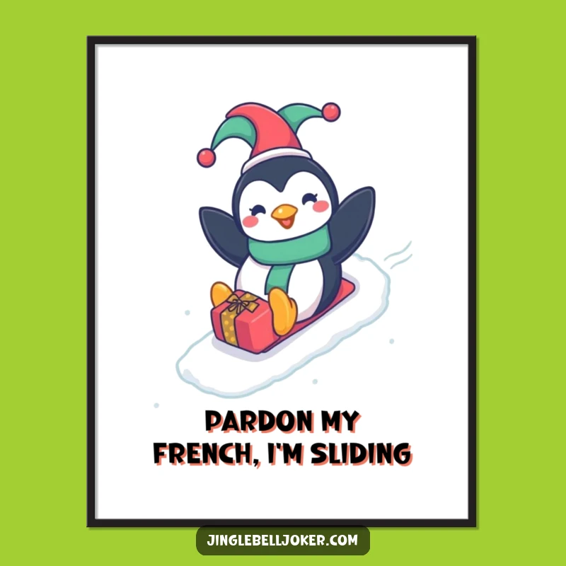 Free Printable Penguin Jester Wall Art: Hilarious Downloadable Decor for Playful Spaces!