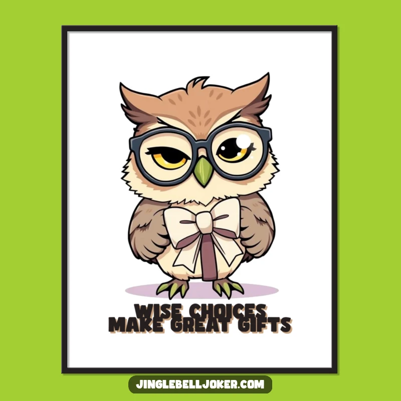 Free Printable Owl Gift Wall Art: Whimsical Downloadable for Wise Decor