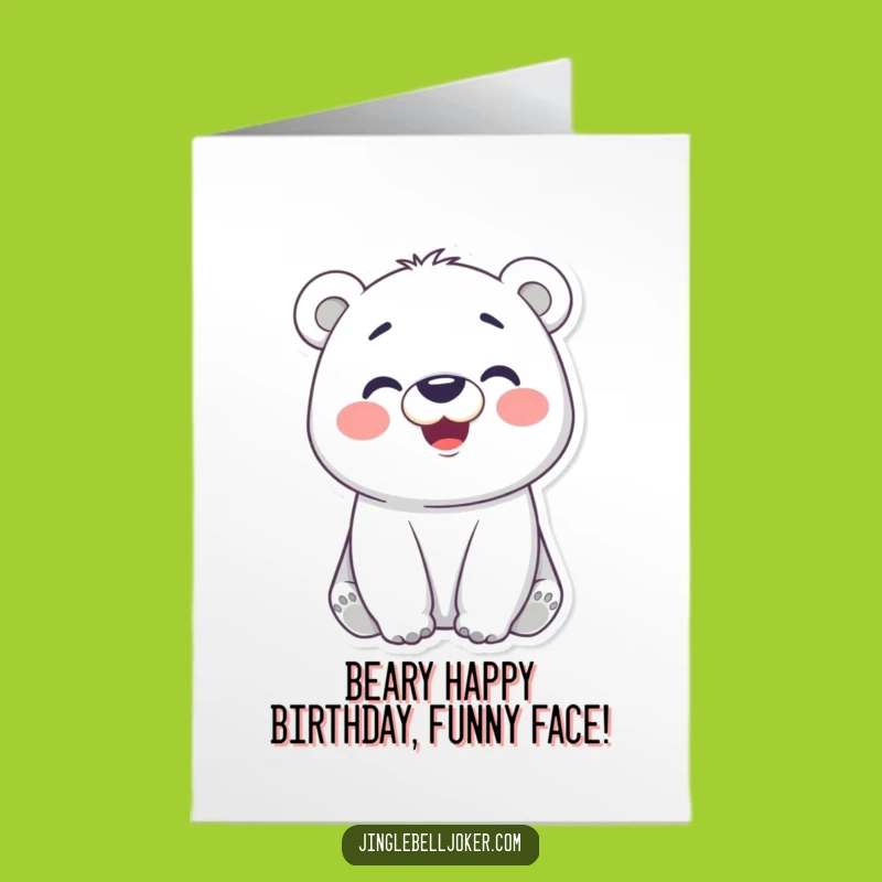 Free Printable Polar Bear Birthday Card: Funny Downloadable Fun for a Chilly Celebration