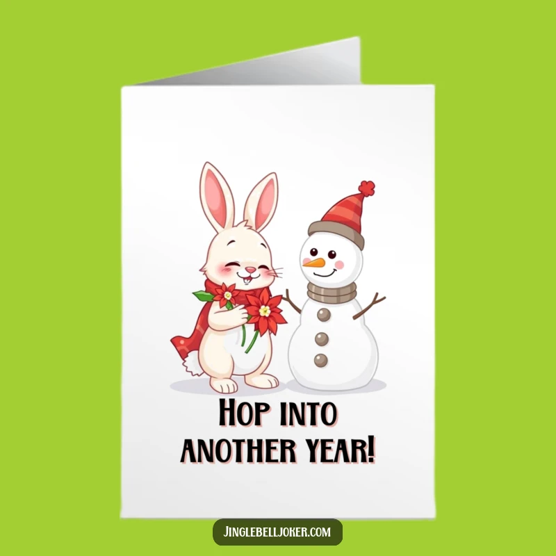 Free Printable Birthday Card: Rabbit Serenade - Funny Holiday Humor, Downloadable