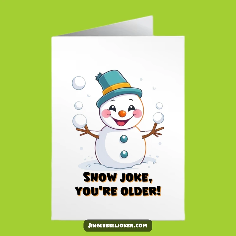 Free Printable Joker Snowman Birthday Card - Hilarious DIY Downloadable Gift!
