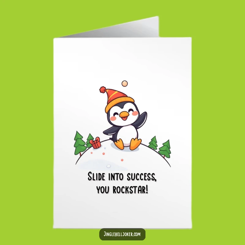 Free Printable Penguin Jester Card - Hilarious Congratulations Downloadable Gift