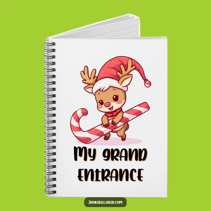 Funny Reindeer Jester Notebook: Jot Down Jokes with Holiday Cheer Gift