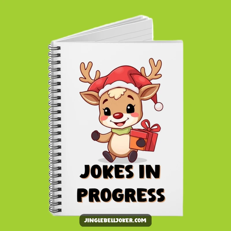 Funny Reindeer Jester Notebook: Holiday Notes - Your Festive Funny Gift