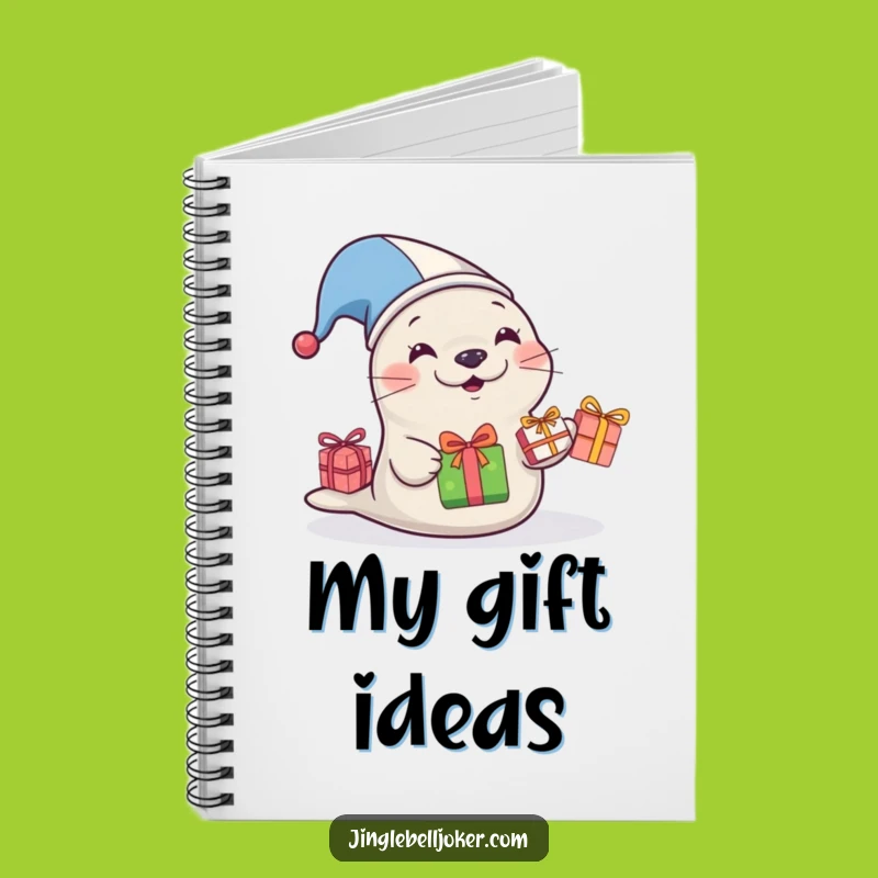 Funny Jester Seal Notebook: Jot Down Laughs with this Hilarious Gift-Juggle Journal!