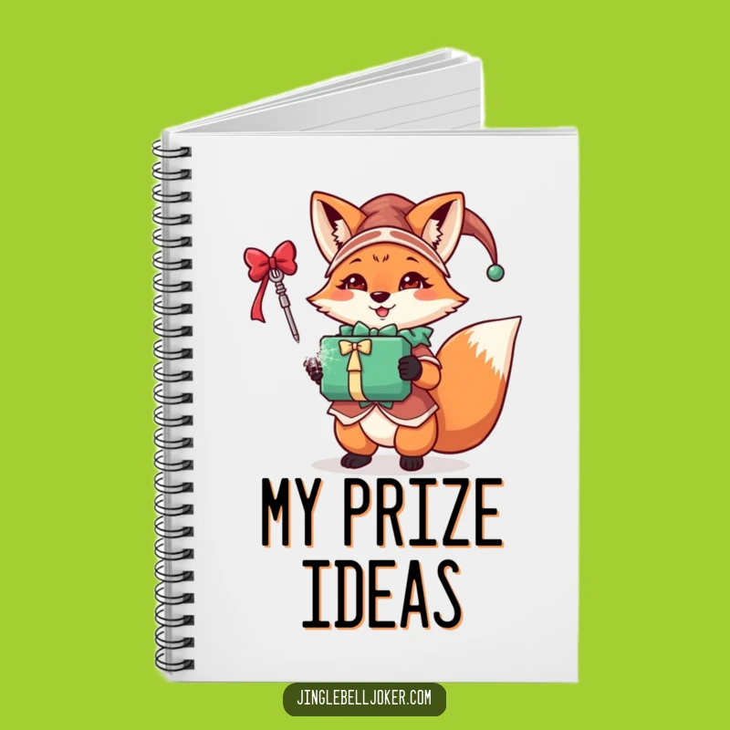 Funny Fox Jester Notebook: Jot Down Gifts with Festive Design
