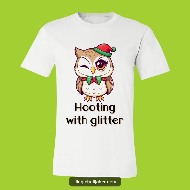 Funny Owl Jester T-Shirt - Hilarious Holiday Wink Graphic Tee Gift