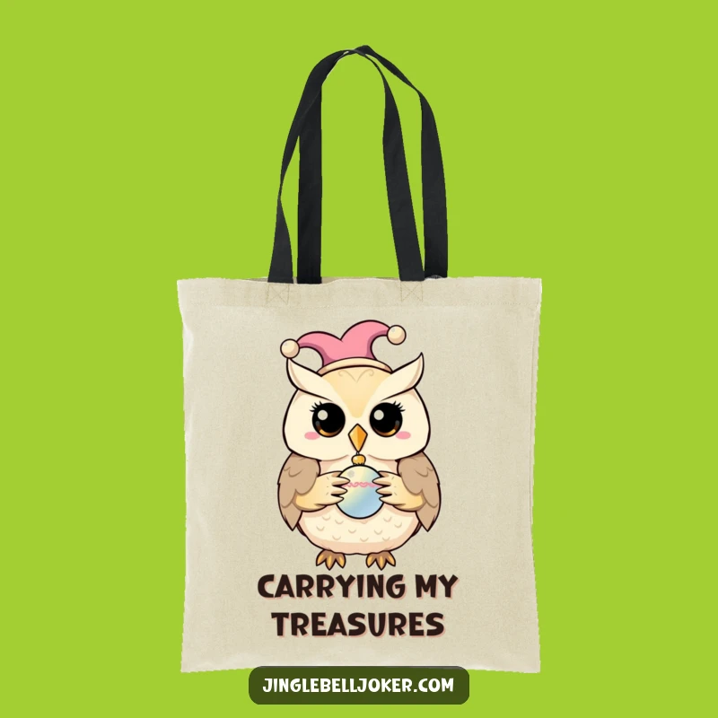 Funny Jester Owl Tote Bag: Carry Your Wit, Perfect Funny Gift
