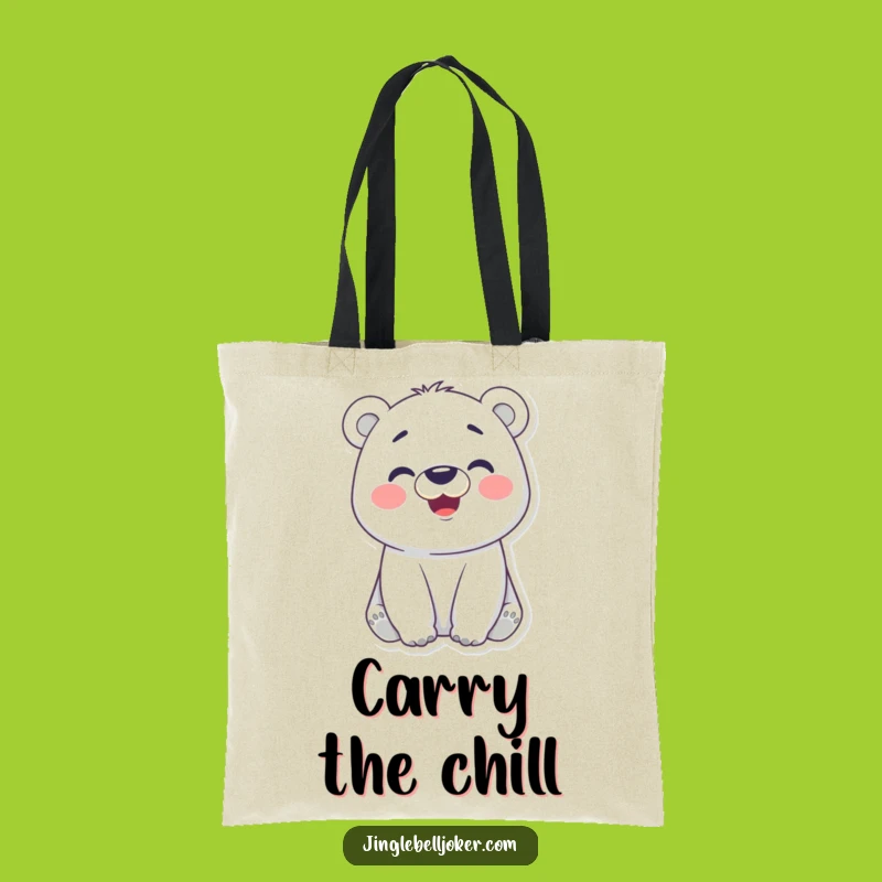 Funny Polar Bear Face Tote Bag: Carry Your Fun - Your Chic Funny Gift Accessory