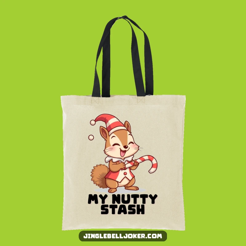 Funny Squirrel Jester Tote Bag - Hilarious Holiday Treat Carry-All Gift